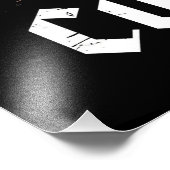 Koffiebonenkorrels en koffie foto afdruk (Hoek)