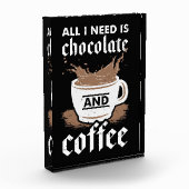 Koffiebonenkorrels en koffie fotoblokken (Links)