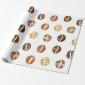 Koffiebonenpapier Cadeaupapier (Uitgerold)