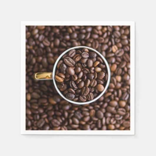Koffiebonenpapier Servet (Voorkant)