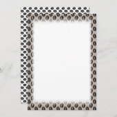 Koffiebonenpatroon Aangepaste randen Kaart (Voorkant / Achterkant)