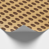 Koffiebonenpatroon Cadeaupapier (Hoek)