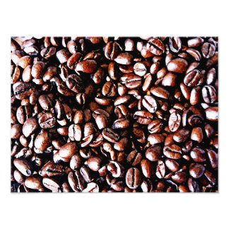 Koffiebonenpatroon - Donkere roast Foto Afdruk