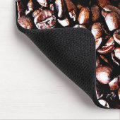 Koffiebonenpatroon - Donkere roast Muismat (Hoek)