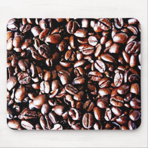 Koffiebonenpatroon - Donkere roast Muismat