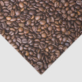 Koffiebonenpatroon Tissuepapier (Detail)