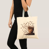Koffiebonenregen Tote Bag (Voorkant (product))