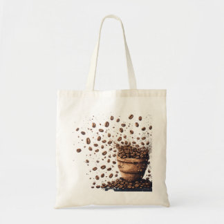 Koffiebonenregen Tote Bag