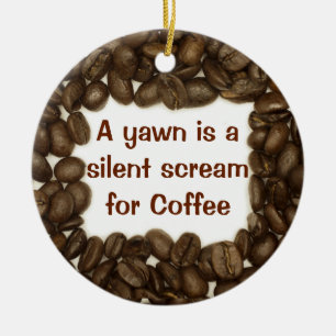 Koffiebonensornament Keramisch Ornament