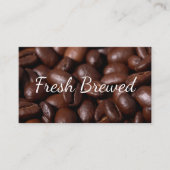 koffiebonenstapel visitekaartje (Voorkant)