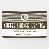 koffiebonenwinkelbanner spandoek (Horizontaal)