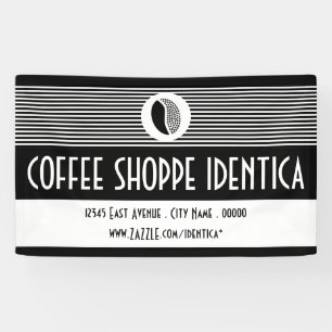koffiebonenwinkelbanner spandoek
