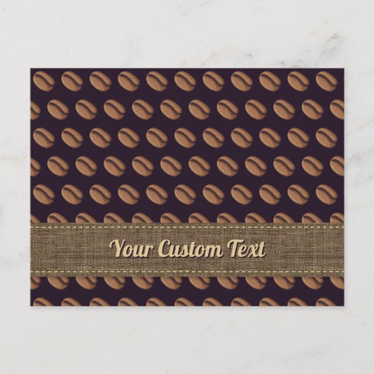 Koffiebonpictogram Briefkaart (Voorkant)