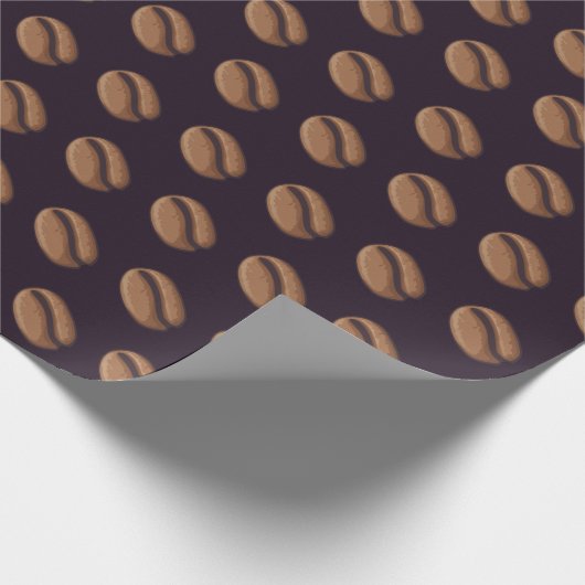 Koffiebonpictogram Cadeaupapier (Hoek)