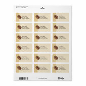 Koffiebonpictogram Etiket (Full Sheet)