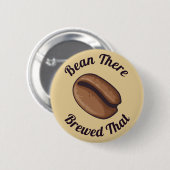 Koffiebonpictogram Ronde Button 5,7 Cm (Voorkant /achterkant)