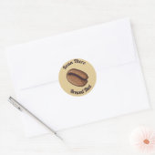 Koffiebonpictogram Ronde Sticker (Envelop)