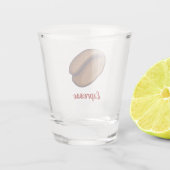 Koffiebonpictogram Shot Glas (Achterkant)