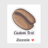 Koffiebonpictogram Sticker (Vel)