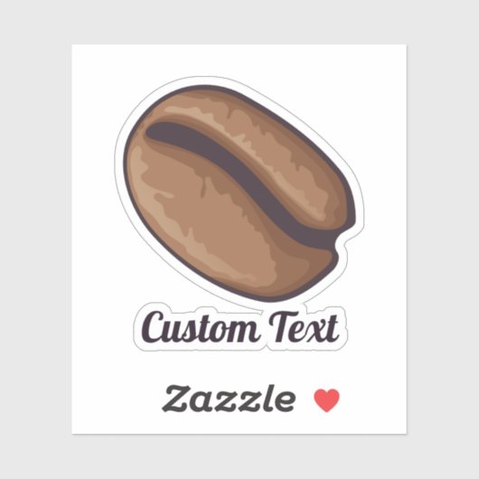 Koffiebonpictogram Sticker (Vel)