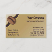 Koffiebonpictogram Visitekaartje (Voorkant)