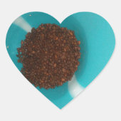 Koffiebont Hart Sticker (Voorkant)