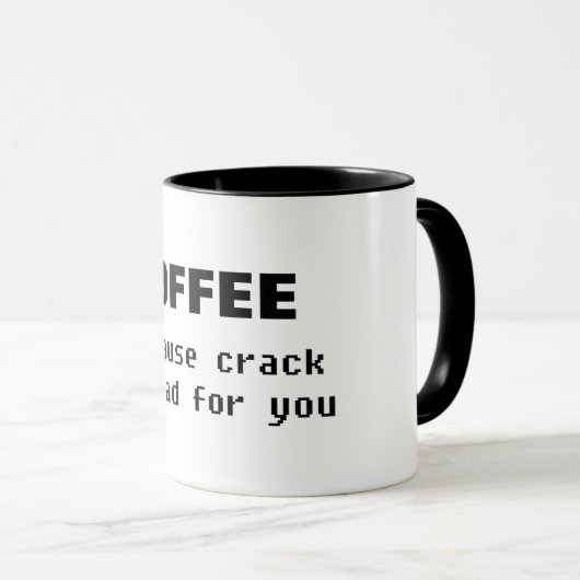 koffiebont is een slecht grappig ontwerp voor mok (Voorkant rechts)