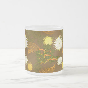 Koffieboom, bloemen. matglas koffiemok