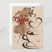 Koffieboom, eerste koffie kaart (Voorkant / Achterkant)