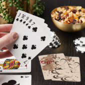 Koffieboom, eerste koffie pokerkaarten (Insitu)
