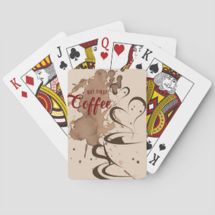Koffieboom, eerste koffie pokerkaarten