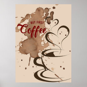 Koffieboom, eerste koffie poster