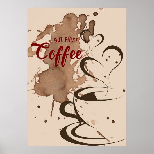 Koffieboom, eerste koffie poster (Voorkant)