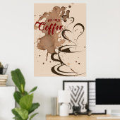 Koffieboom, eerste koffie poster (Thuiskantoor)