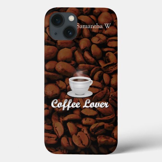 Koffieboom, White Cup/bruinbonen Case-Mate iPhone Case (Achterkant)
