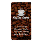 Koffieboom, White Cup/bruinbonen Etiket (Voorkant)