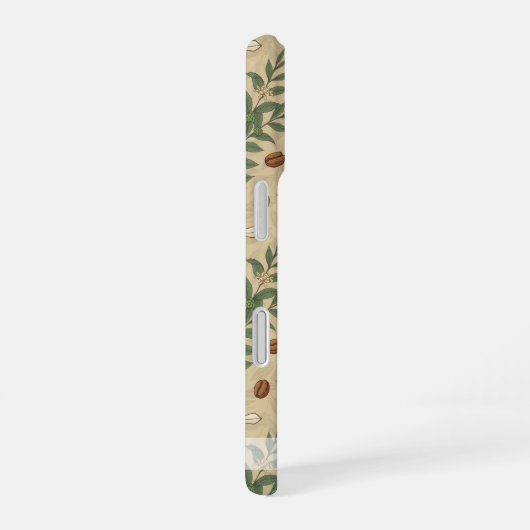 Koffieboompatroon iPhone 16 Hoesje (Rechterkant)