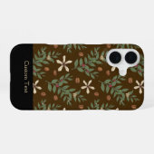Koffieboompatroon iPhone 16 Hoesje (Achterkant horizontaal)