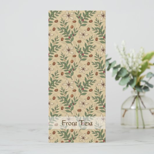 Koffieboompatroon Kaart (Staand voorkant)