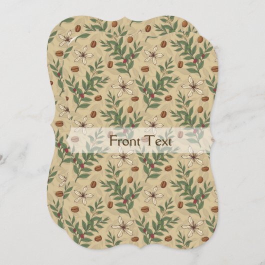 Koffieboompatroon Kaart (Voorkant / Achterkant)