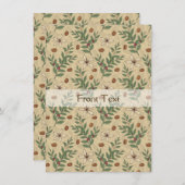 Koffieboompatroon Kaart (Voorkant / Achterkant)