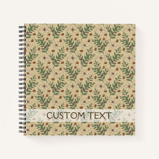 Koffieboompatroon Notitieboek (Voorkant)