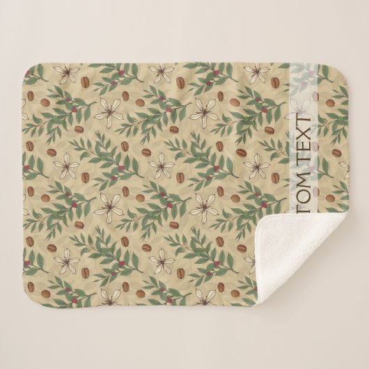 Koffieboompatroon Sherpa Deken (Voorkant (horizontaal))