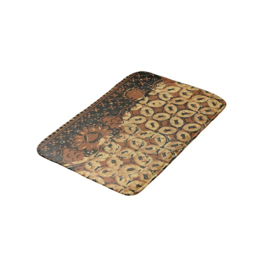 Koffieboon aardachtig boho rustiek badmat (Gekanteld)