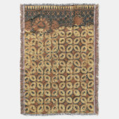 Koffieboon aardachtig boho rustiek deken (Voorkant Verticaal)