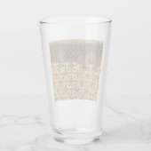 Koffieboon aardachtig boho rustiek glas (Achterkant)