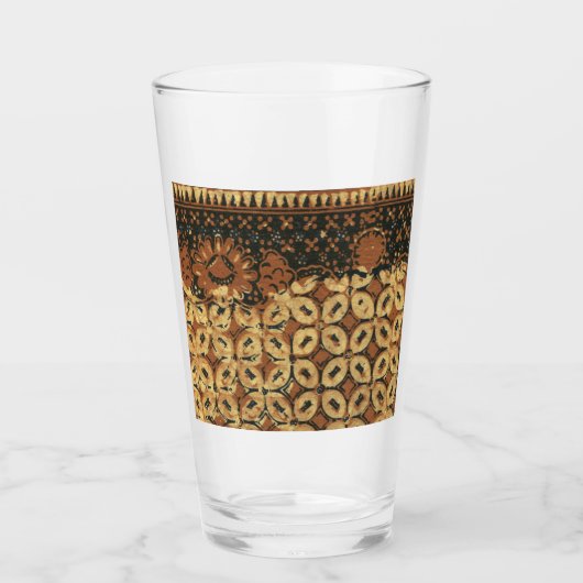 Koffieboon aardachtig boho rustiek glas (Voorkant)