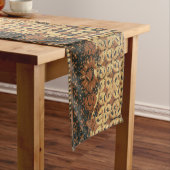 Koffieboon aardachtig boho rustiek korte tafelloper (Voorbeeld)