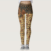 Koffieboon aardachtig boho rustiek leggings (Voorkant)