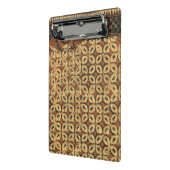 Koffieboon aardachtig boho rustiek mini klembord (Angled2)